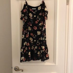 Three Eighty Two Black Floral Dress